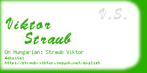 viktor straub business card